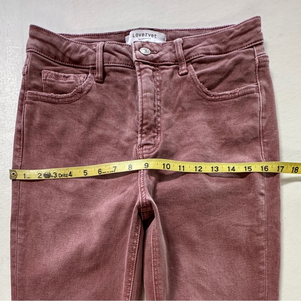 LOVERVET by Vervet High-Waist Boot Factory Fade Wine (29/9) - Picture 8 of 17
